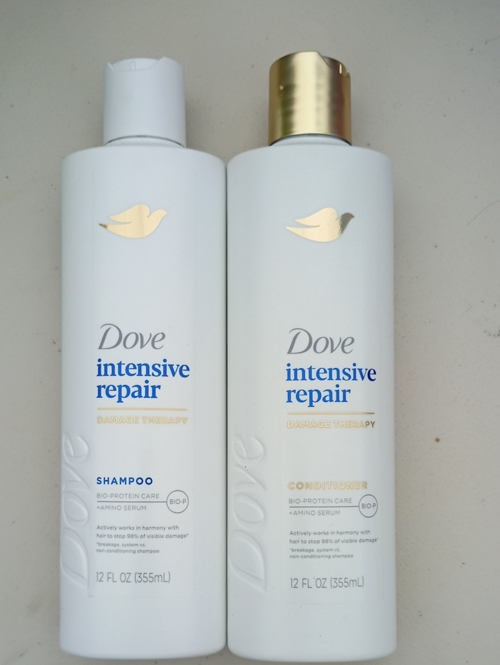 Dove Intensive Repair Damage Therapy Shampoo & Conditioner - White